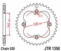 Звезда задняя JT Sprockets JTR1350.40