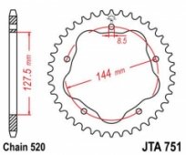 Звезда задняя JT Sprockets JTA751.42