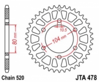 Звезда задняя JT Sprockets JTA478.45