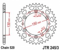 Звезда задняя JT Sprockets JTR245/3.46(JTR305.46)