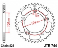 Звезда задняя JT Sprockets JTR744.38