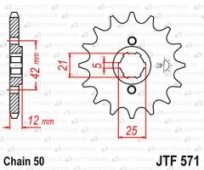 Звезда передняя JT Sprockets JTF571.16