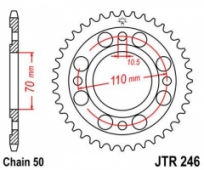 Звезда задняя JT Sprockets JTR246.36