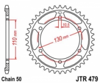 JT JTR479.38 - звезда задняя YAMAHA XJR 1300 2007-2016