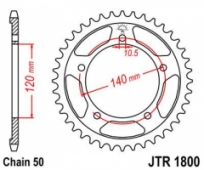 Звезда задняя JT Sprockets JTR1800.40