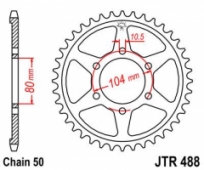 Звезда задняя JT Sprockets JTR488.40