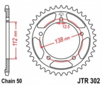 Звезда задняя JT Sprockets JTR302.42