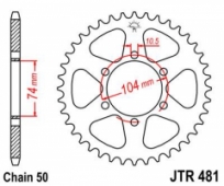 Звезда задняя JT Sprockets JTR481.42