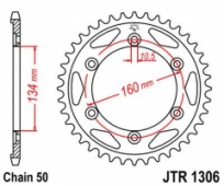 Звезда задняя JT Sprockets JTR1306.43