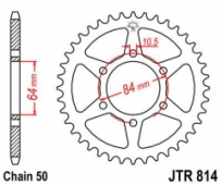 Звезда задняя JT Sprockets JTR814.44