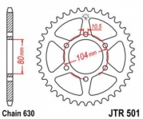 Звезда задняя JT Sprockets JTR501.39