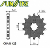 Звезда передняя SunStar SUNF207-14