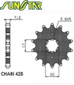 Звезда передняя SunStar SUNF222-15