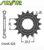 Звезда передняя SunStar SUNF388-13