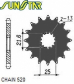 SunStar SUNF325-15 - звезда передняя KAWASAKI ER6F/N 2006-2014, KLE 650 2006-2014 (JTF565.15) (цепь. 520) (15 зубов)