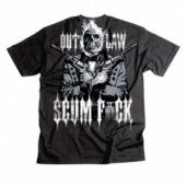 Мотофутболка Sikspak Outlaw Scumfuck Black M