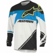 Мотоджерси Alpinestars Racer Supermatic Jersey Black-Cyan-White XL