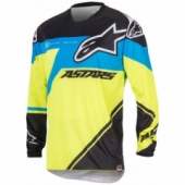 Мотоджерси Alpinestars Racer Supermatic Jersey Black-Blue-Yellow Fluo L