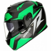 Мотошлем Shark Speed-R 2 Carbon Run Black-White-Green L