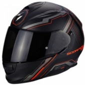 Мотошлем Scorpion Exo-510 Air Sync Matt Black-Neon Red L