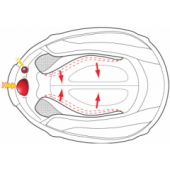 Мотошлем Scorpion Exo-510 Air Fujin Matt Black-Neon-Red-Blue XL