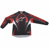 Кроссовая футболка (джерси) детская Alpinestars Youth Racer Black-Red-White L
