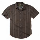 Рубашка FOX Monument s/s Woven Dark Brown XL