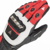 Мотоперчатки кожаные Dainese 4 Stroke White-Red-Black L