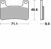 Колодки тормозные Braking BR 898CM55