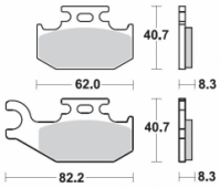 Колодки тормозные Braking BR 936CM44