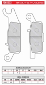 Колодки тормозные дисковые FERODO FDB 2233 SINTERGRIP (Off-ROAD)
