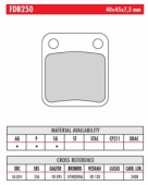 Колодки тормозные дисковые FERODO FDB250SG