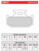 Колодки тормозные дисковые FERODO FDB659SG