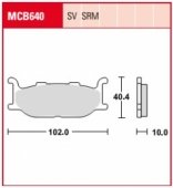 Колодки тормозные дисковые LUCAS MCB640SV