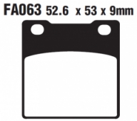 Колодки тормозные дисковые EBC FA063V