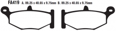 Колодки тормозные дисковые EBC FA419V