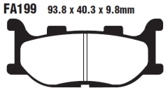 Колодки тормозные дисковые EBC FA199V EBC FA199V - комплект дисковых тормозных колодок для мотоцикла