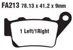 Колодки тормозные дисковые EBC SFA213HH