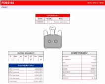 Колодки тормозные дисковые FERODO FDB2164ST