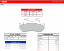 Колодки тормозные дисковые FERODO FDB665P