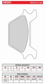 Колодки тормозные дисковые FERODO FDB2001P