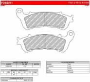Колодки тормозные дисковые FERODO FDB2211AG