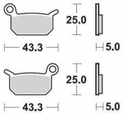 Колодки тормозные Braking BR 897CM44