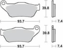 Колодки тормозные Braking BR926SM1