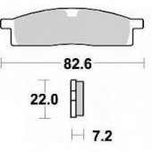 Колодки тормозные Braking BR 705SM1