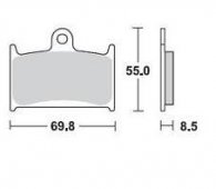 Колодки тормозные Braking BR 707SM1