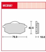 Колодки тормозные дисковые LUCAS MCB587