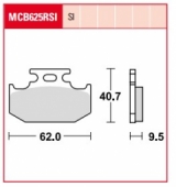 Колодки тормозные дисковые LUCAS MCB625SI