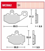 Колодки тормозные дисковые LUCAS MCB662