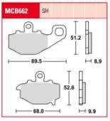 Колодки тормозные дисковые LUCAS MCB662LF